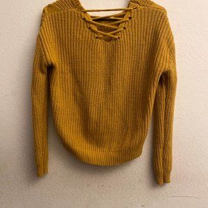 Cute M Almost Famous Yellow Mustard Sweater
